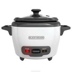 BLACK+DECKER 3 csésze elektromos rizsfőző melegen tartó funkcióval fehér konyha JDDD4334