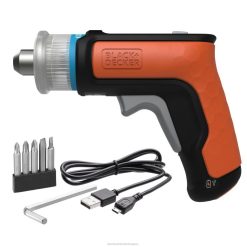 BLACK+DECKER 4V max akkus csavarhúzó hatlapú l alakú 2 hüvelykes válogatott bitek eszközöket JDDD4568