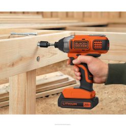 BLACK+DECKER Csak 20 V-os max. tápcsatlakozó 1/4 hüvelykes akkus ütvecsavarozó szerszám eszközöket JDDD4537
