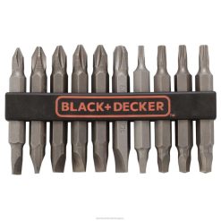 BLACK+DECKER csavarhúzó bitkészlet, kétvégű 10 részes eszközöket JDDD4593