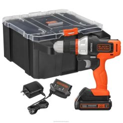 BLACK+DECKER mátrix 20v max fúrókészlet tároló tokkal eszközöket JDDD4582